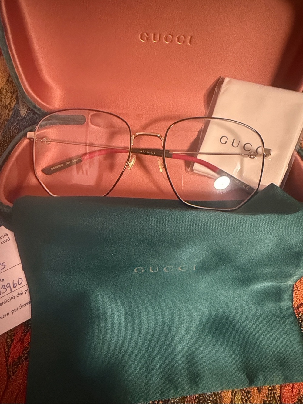 Gucci GG03960 unisex glasses (red,green)